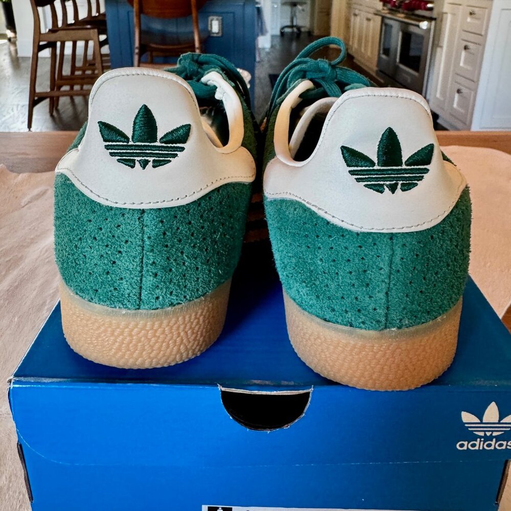 Adidas Originals Gazelle Green Suede Sneakers Women’s 9 With Box - Picture 6 of 7